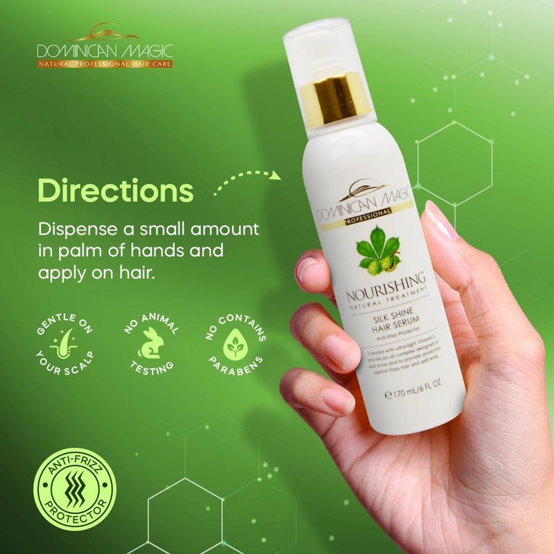Dominican Magic Nourishing Silk Shine Hair Serum - 180ml - Image 5